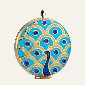 NEW ESTEE LAUDER X MONICA RICH KOSANN POSH PEACOCK COMPACTS